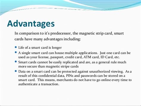 advantages of smart card in e commerce|Smart Card .